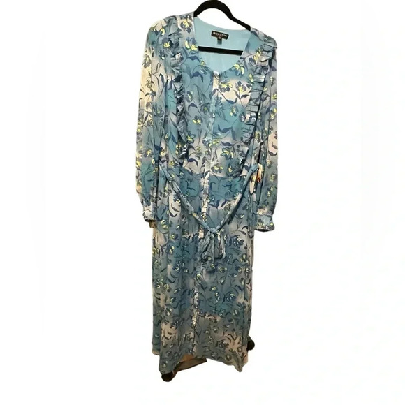 Prabal Gurung paradise blue maxi dress size 3X - Picture 5 of 16